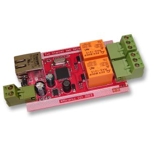 UDP LAN Two channels Relay Ethernet IP Controller - PCB