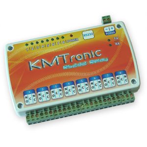 Control4 compatible RS232 Serial COM controlled Eight Channel Relay Board - 12V, BOX