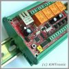 WEB, Internet , Ethernet controlled relay board: Arduino compatible, RS485, USB, Boxed for DIN mount rail